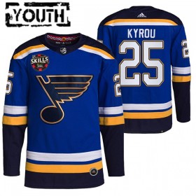 Camisola St. Louis Blues Jordan Kyrou 25 2022 NHL All-Star Skills Authentic - Criança